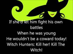 Wicked Idina Menzel - March of the Witch Hunters video